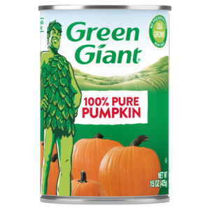 00810153930006 Green Giant 100pct Pumpkin S01 15oz FRONT