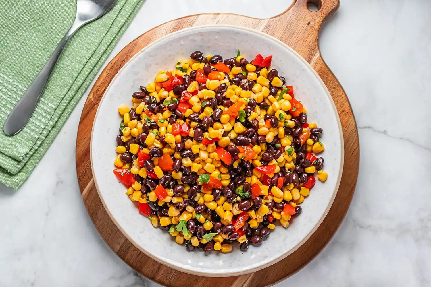 Black Bean and Corn Salad with Honey Lime Dressing
