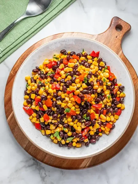 Black Bean and Corn Salad with Honey Lime Dressing