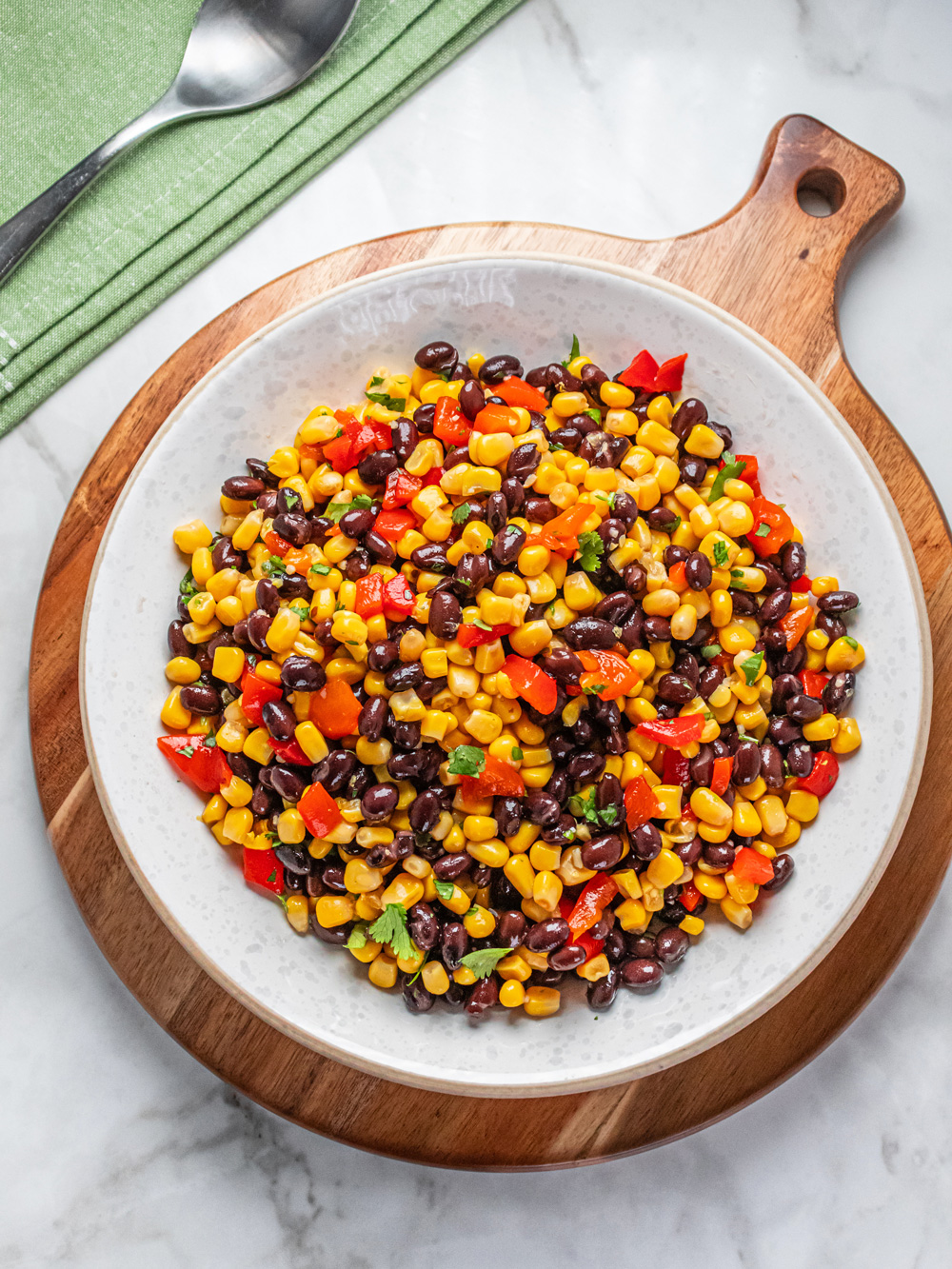Black Bean and Corn Salad with Honey Lime Dressing