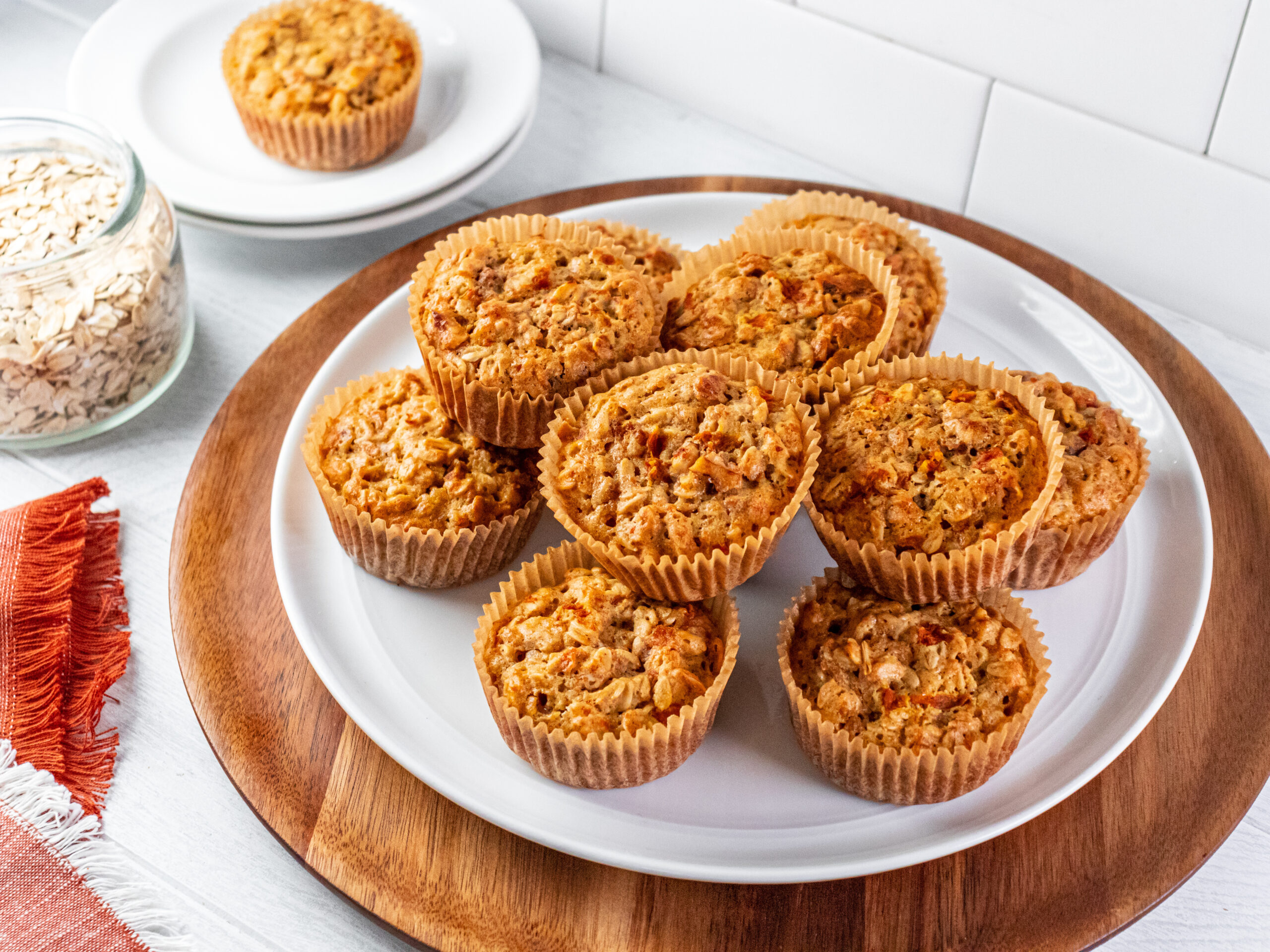 Carrot Oatmeal Muffins