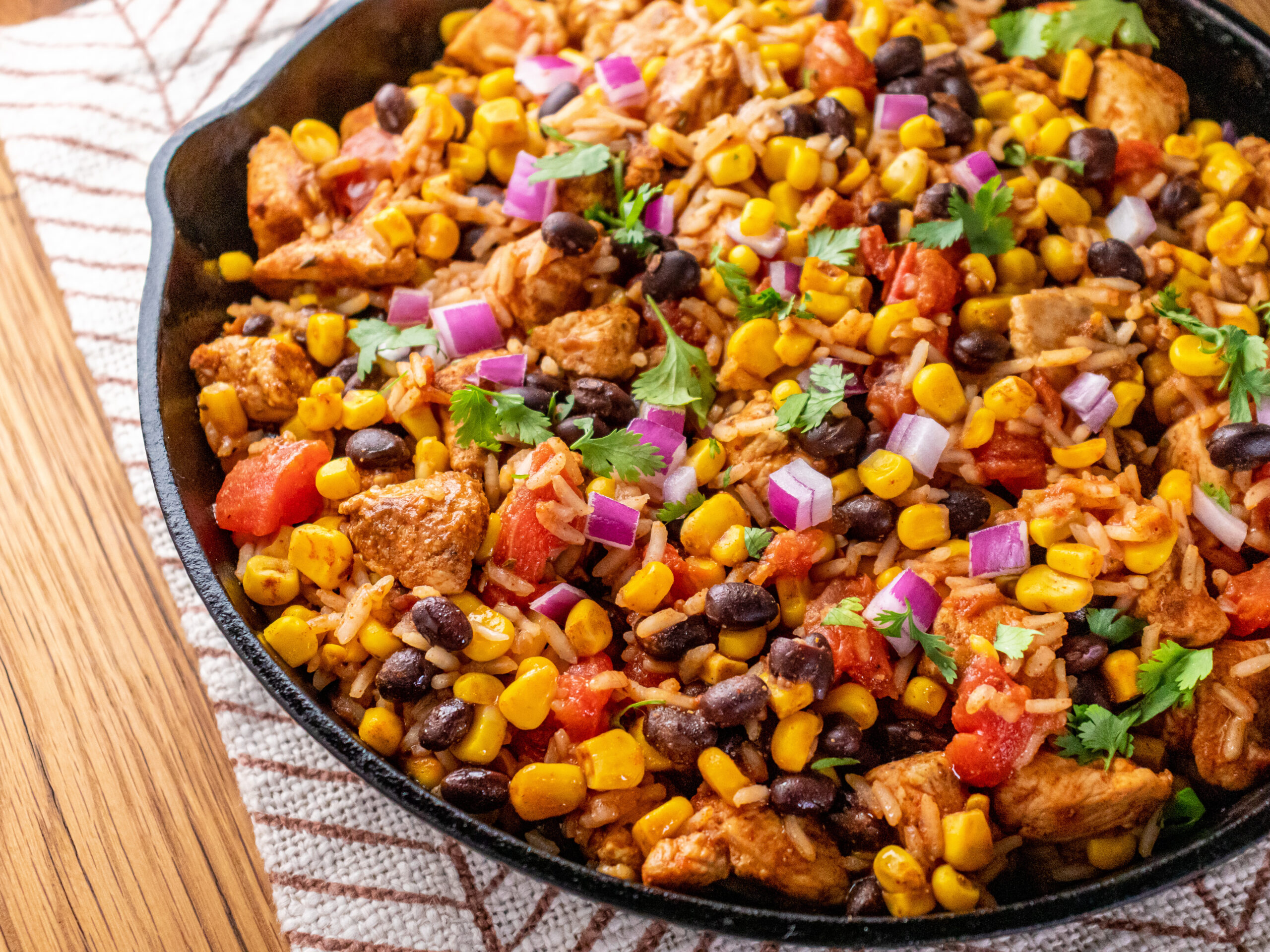 Chicken Burrito Skillet