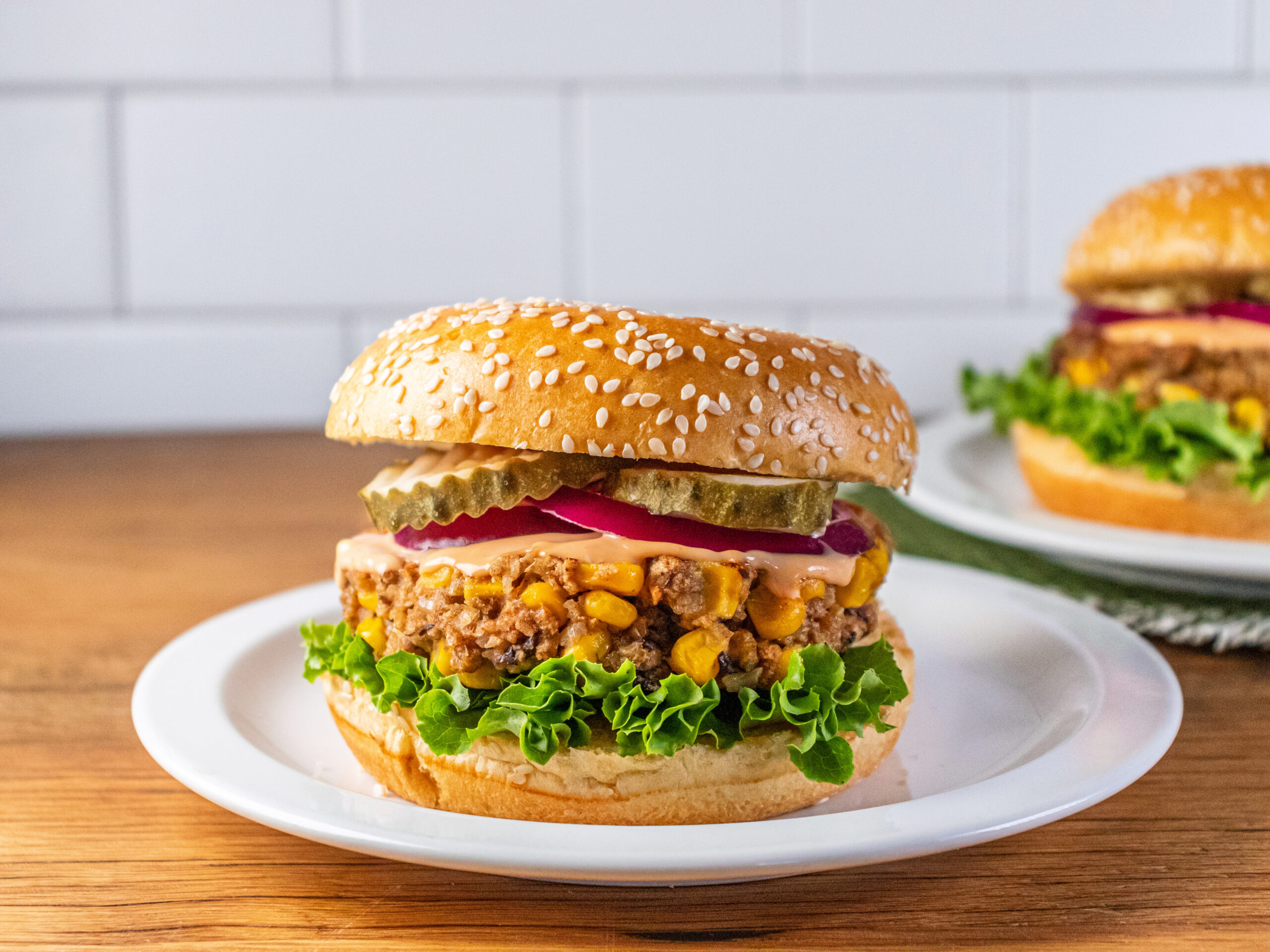 Corn and Black Bean Veggie Burgers