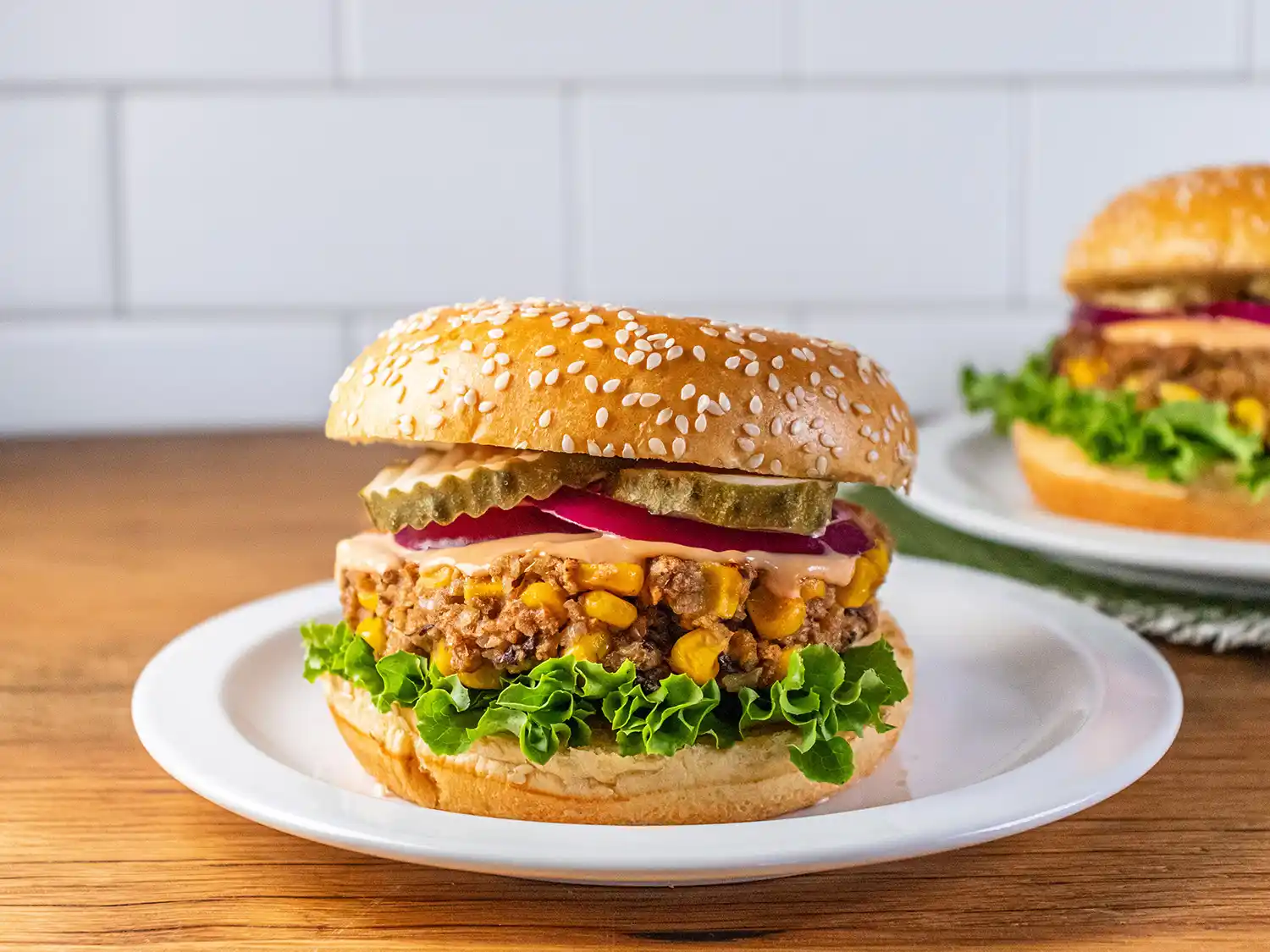 Corn and Black Bean Veggie Burgers