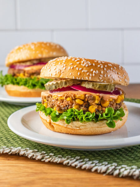 Corn and Black Bean Veggie Burgers