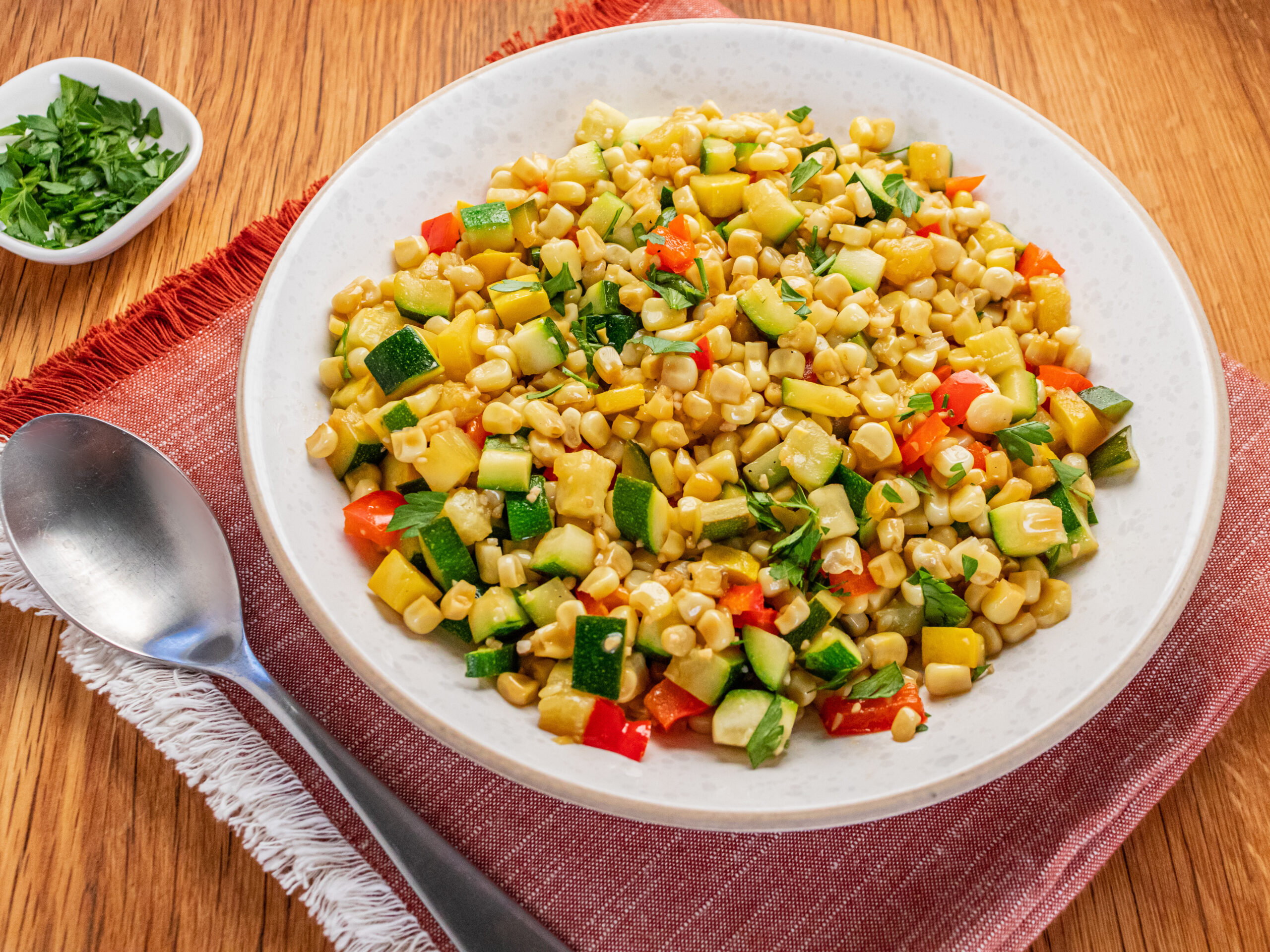 Corn and Squash Succotash