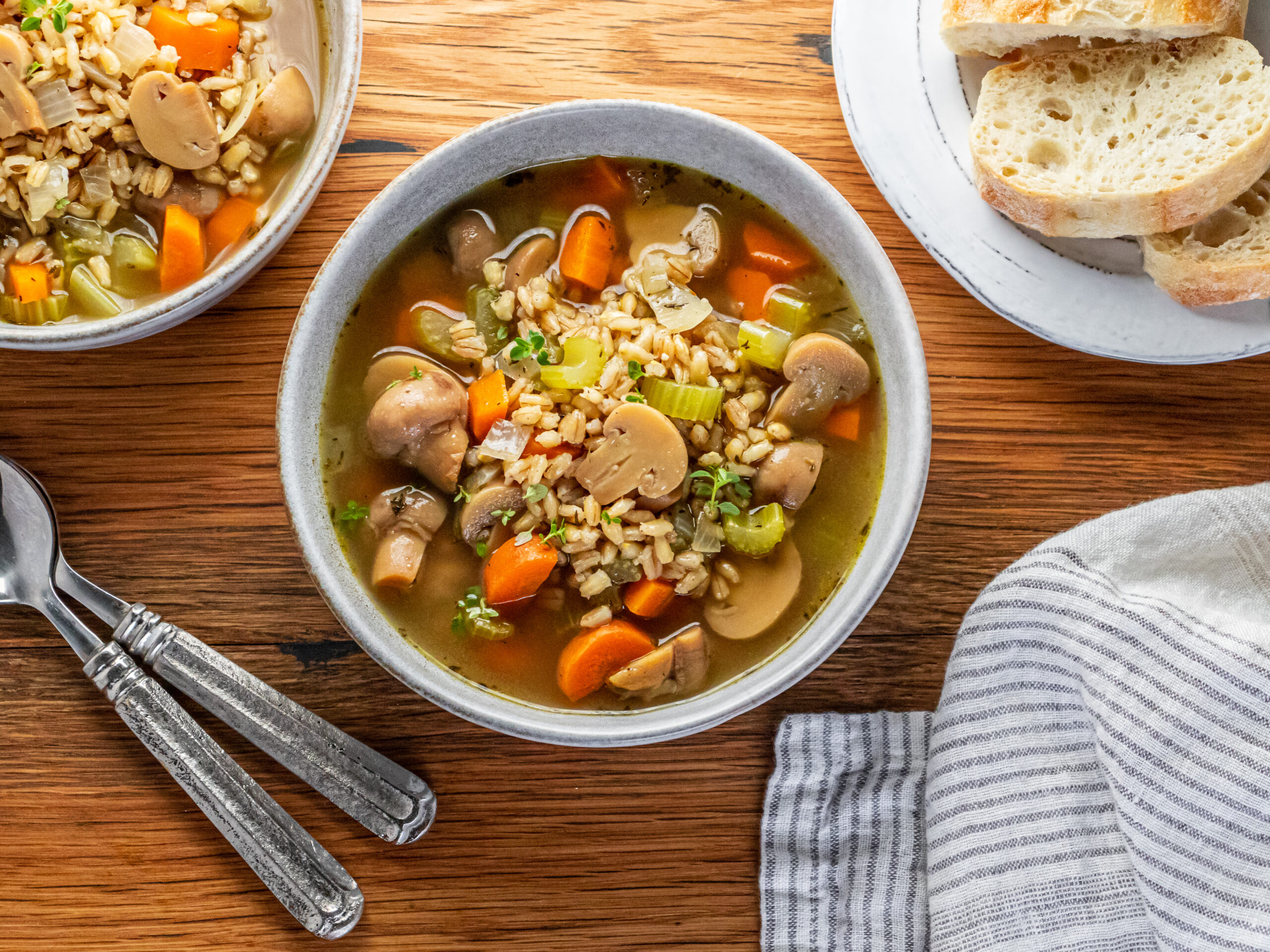 Cozy Mushroom Barley Soup