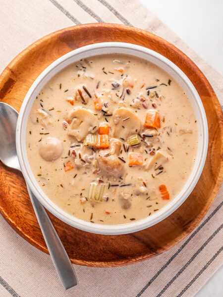 Creamy Mushroom and Wild Rice Soup