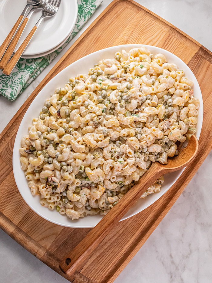 Creamy Pasta and Pea Salad