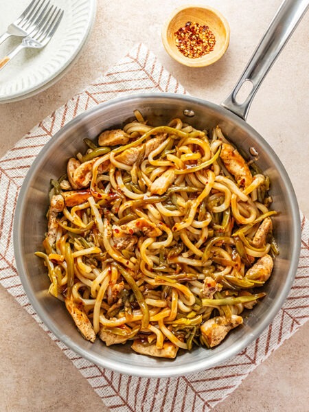 Ginger Chicken and Green Bean Noodles
