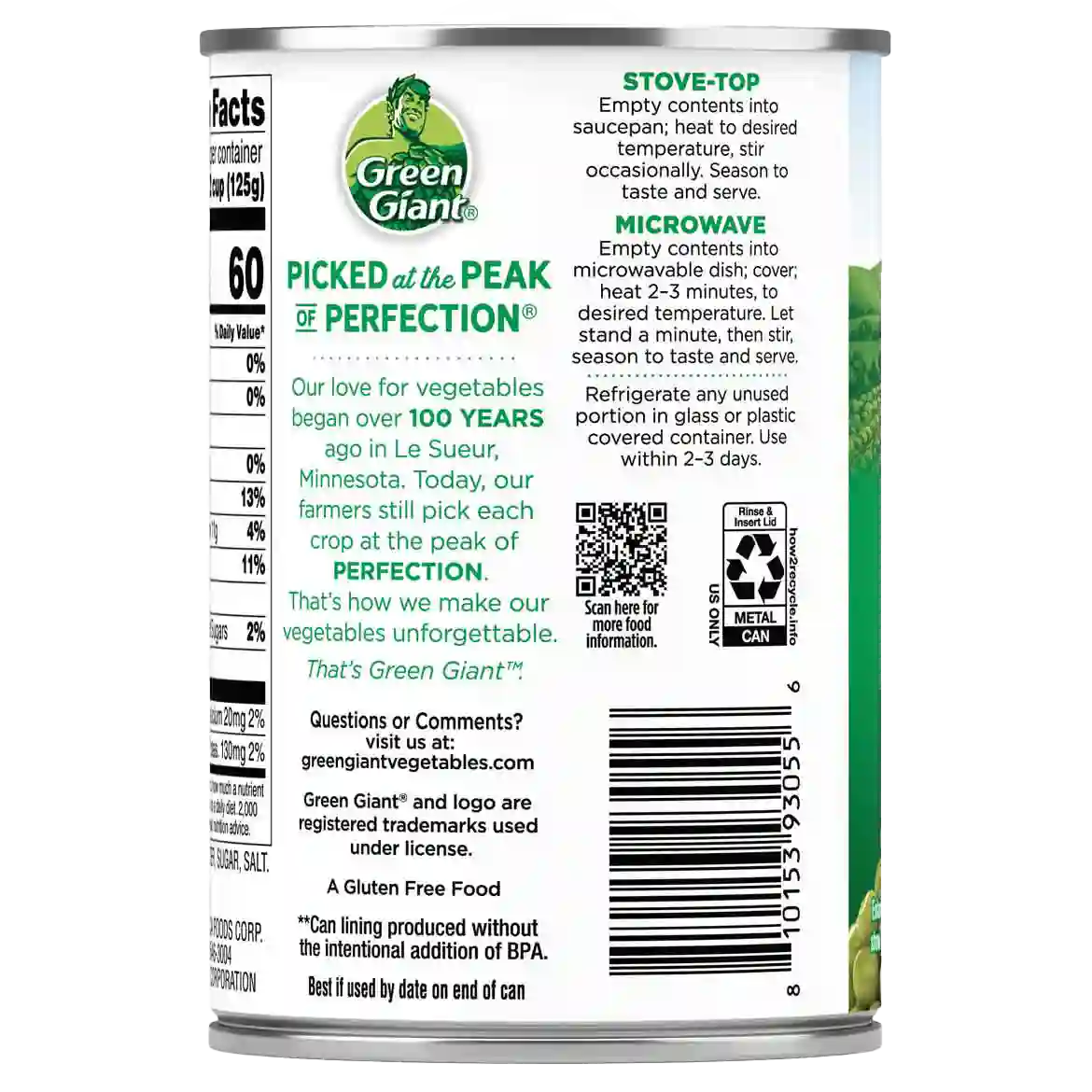 http://Green%20Giant%20Very%20Young%20Small%20Sweet%20Peas%20S01%2015oz%20BACK
