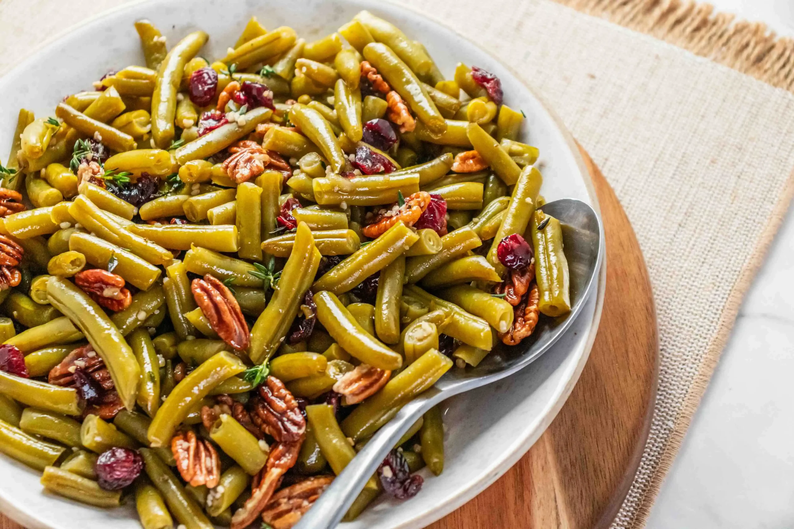 Green Beans with Pecans and Cranberries