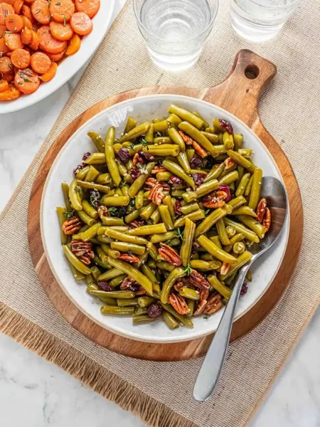 Green Beans with Pecans and Cranberries