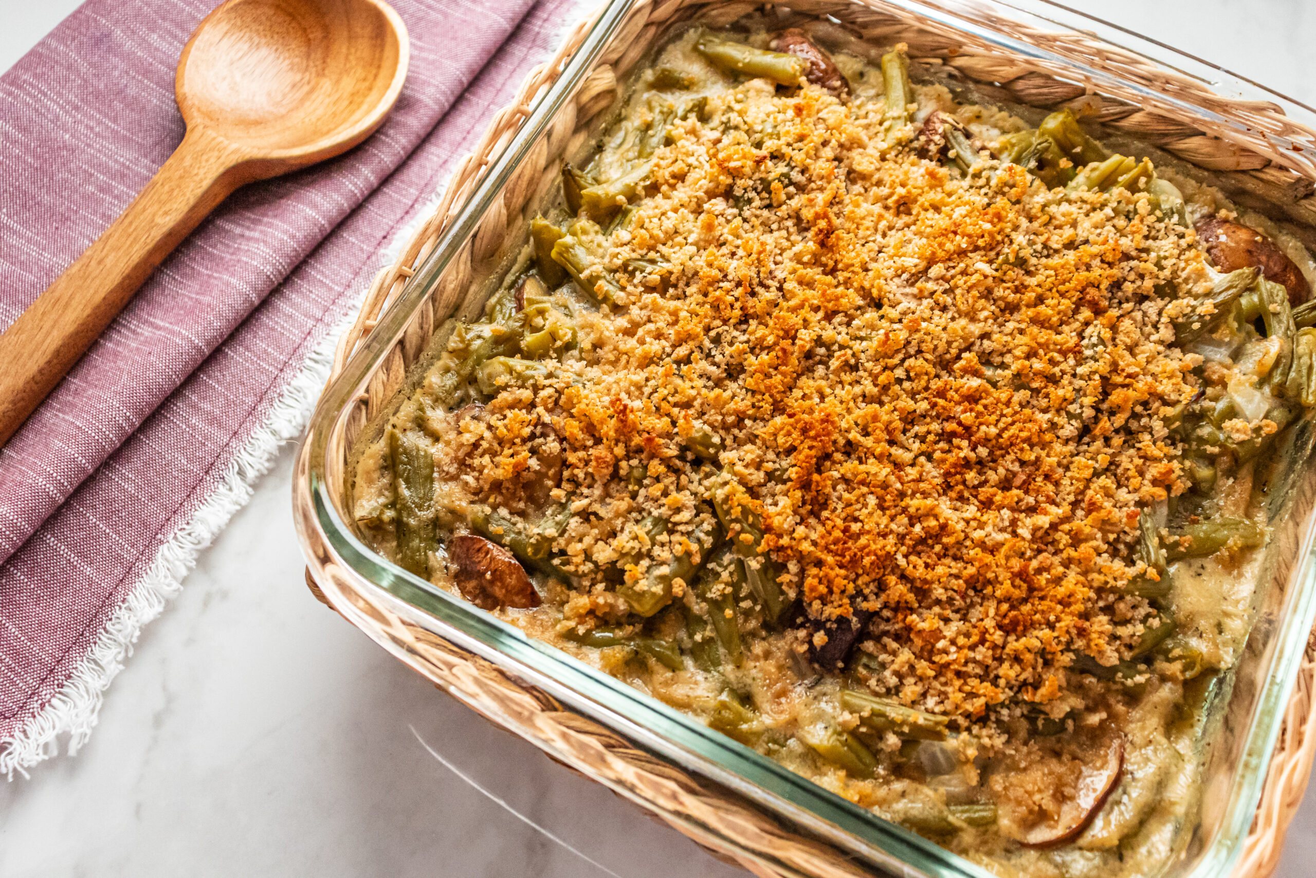 Lighter Side Green Bean Casserole