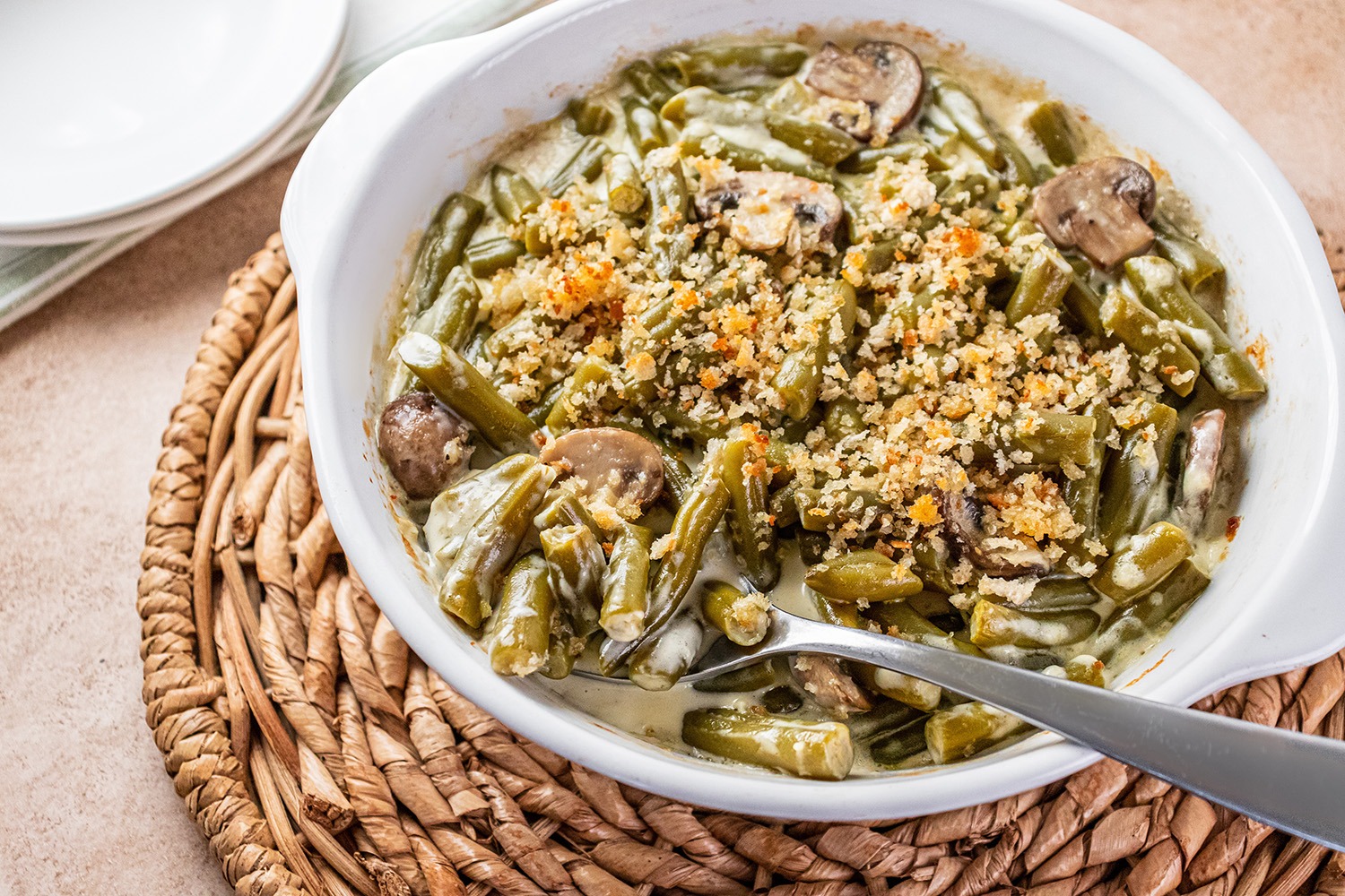 Lower Sodium Green Bean Casserole