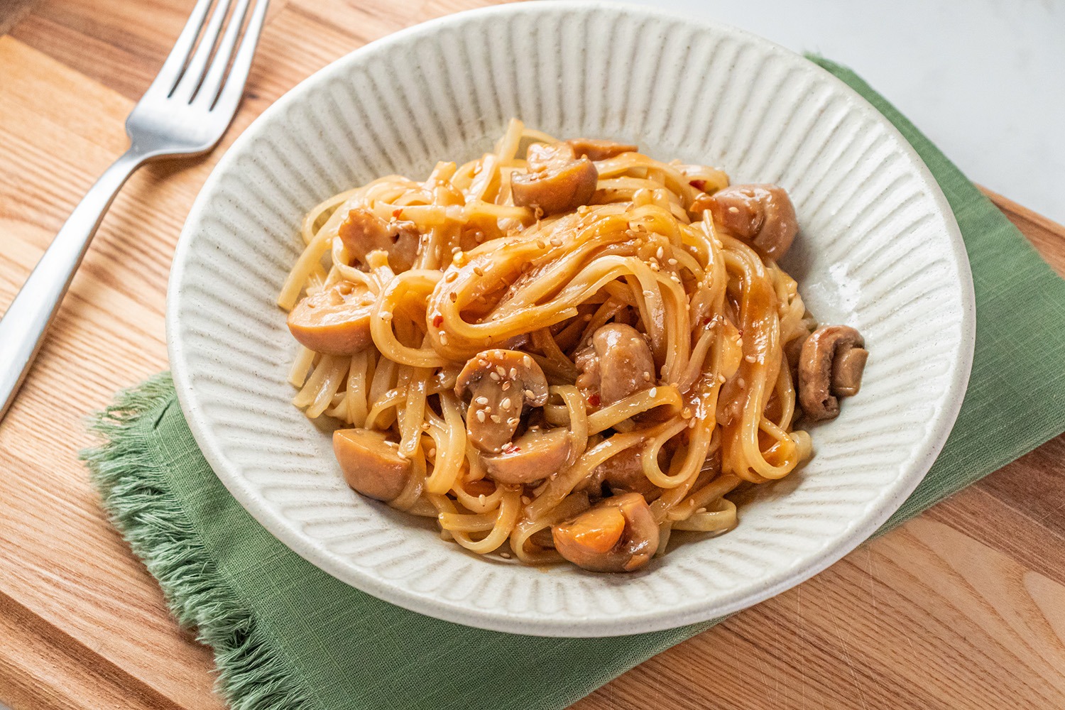 Miso Mushroom Noodles