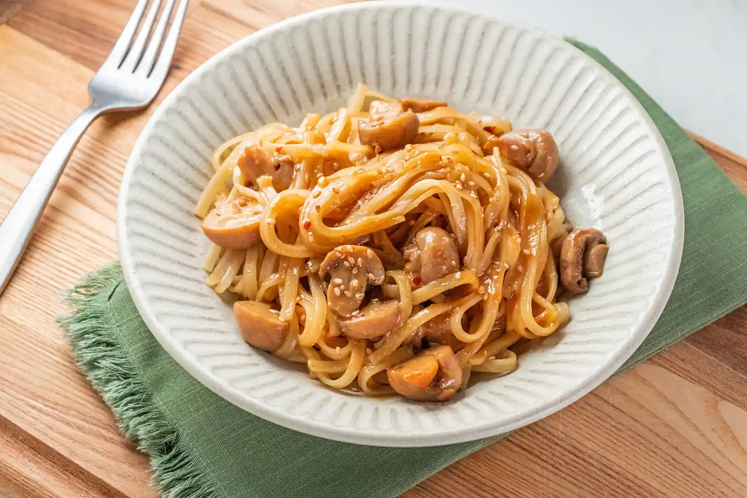 Miso Mushroom Noodles