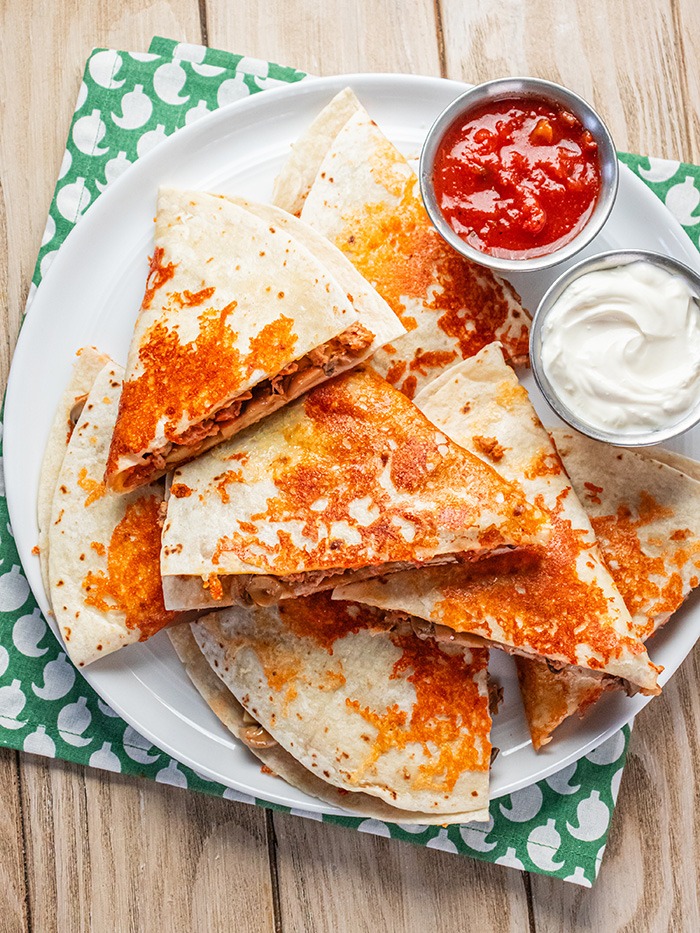 Mushroom Quesadilla Dorada