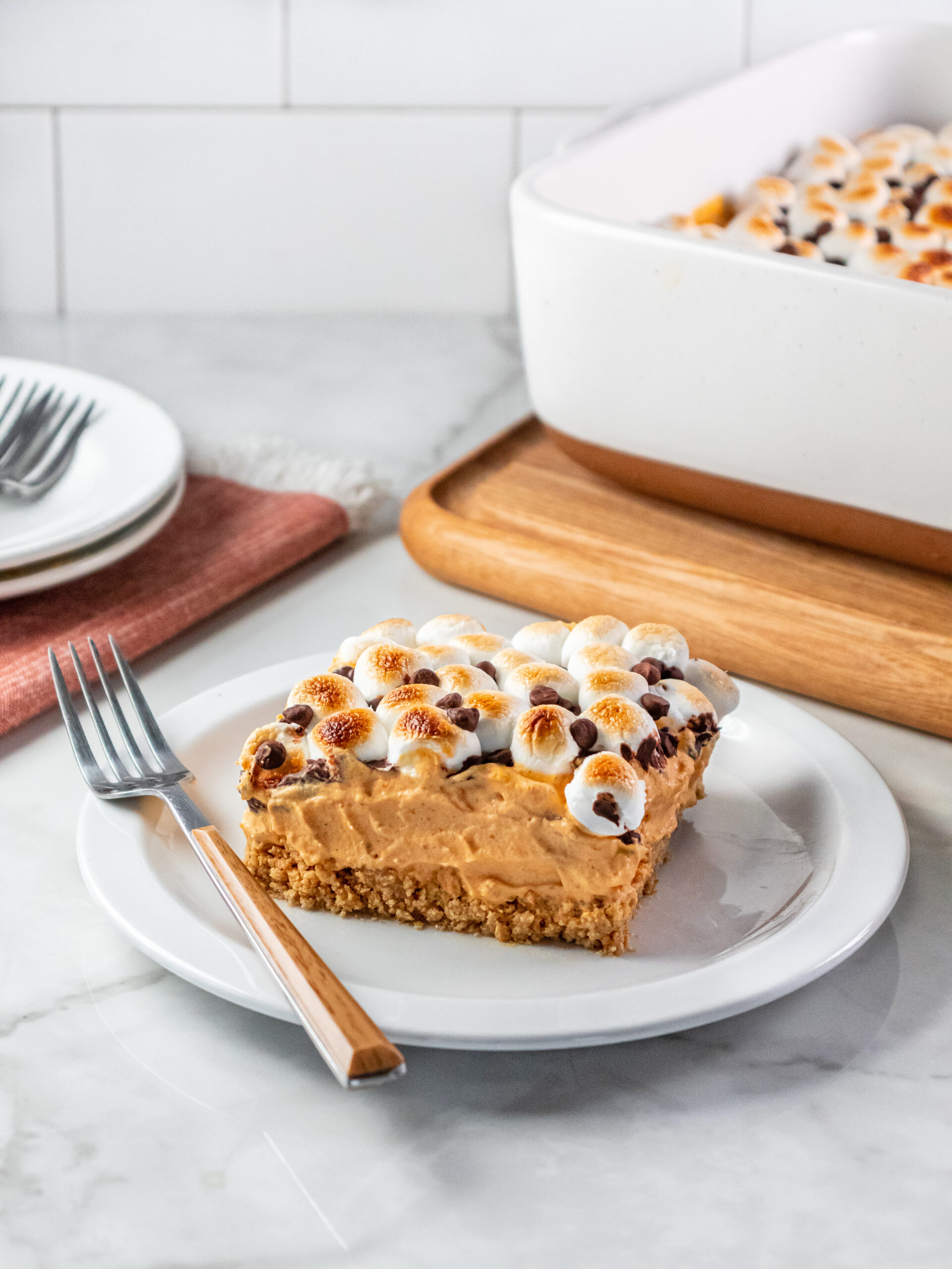 No Bake Pumpkin S’more Pie