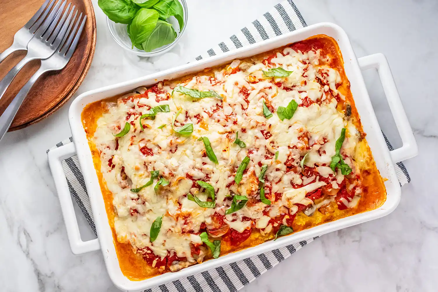 Polenta Mushroom Lasagna