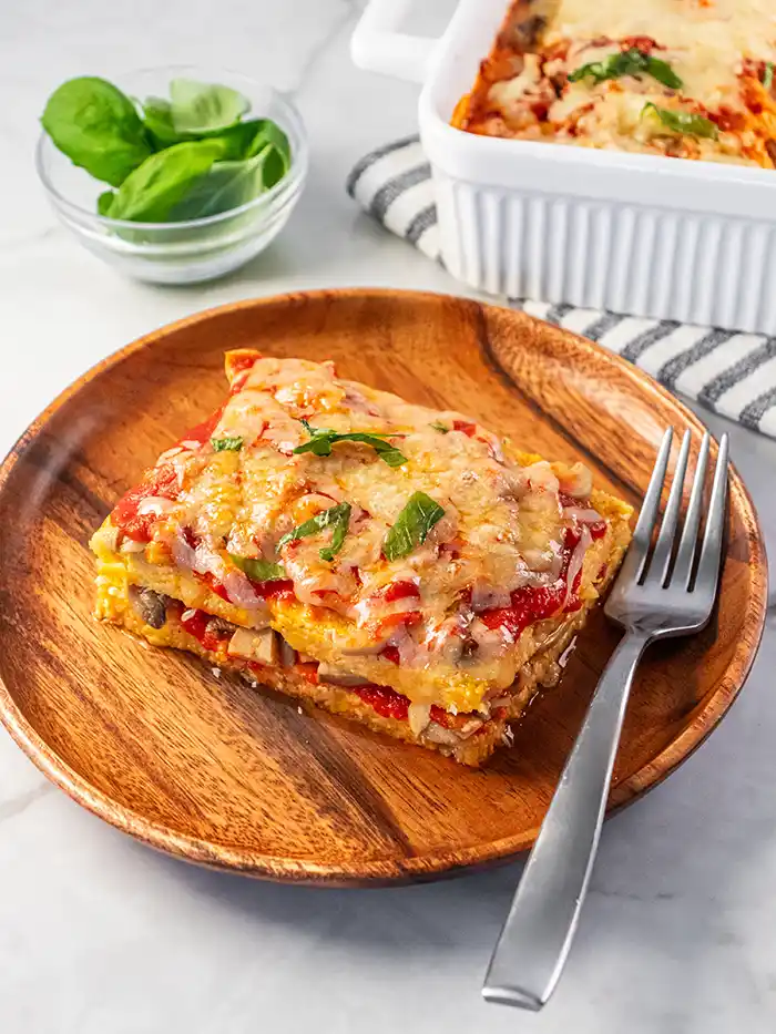Polenta Mushroom Lasagna