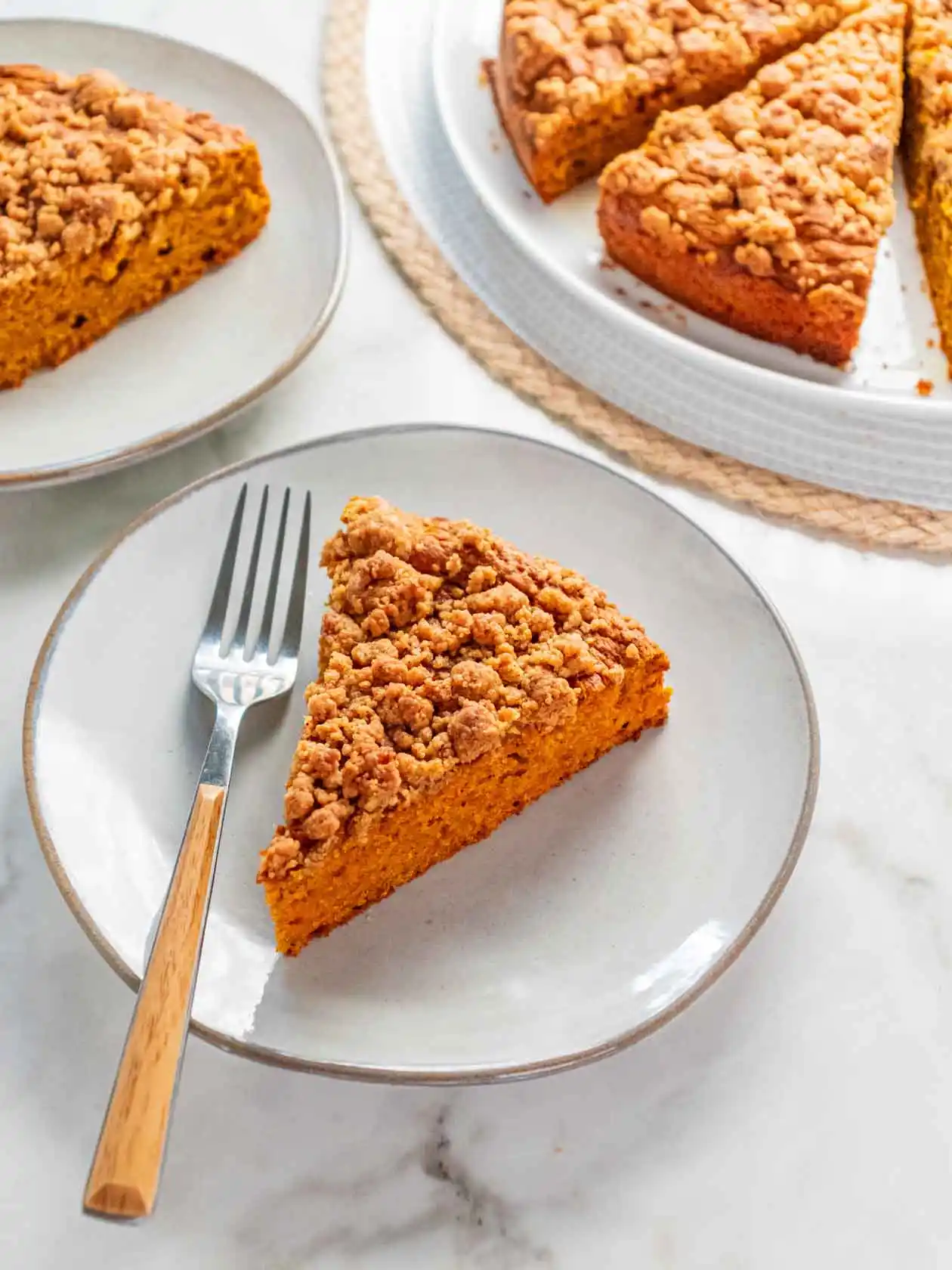 Pumpkin Coffee Cake with Crumb Topping