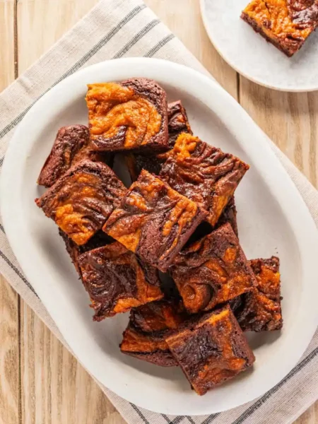 Pumpkin Swirl Brownies