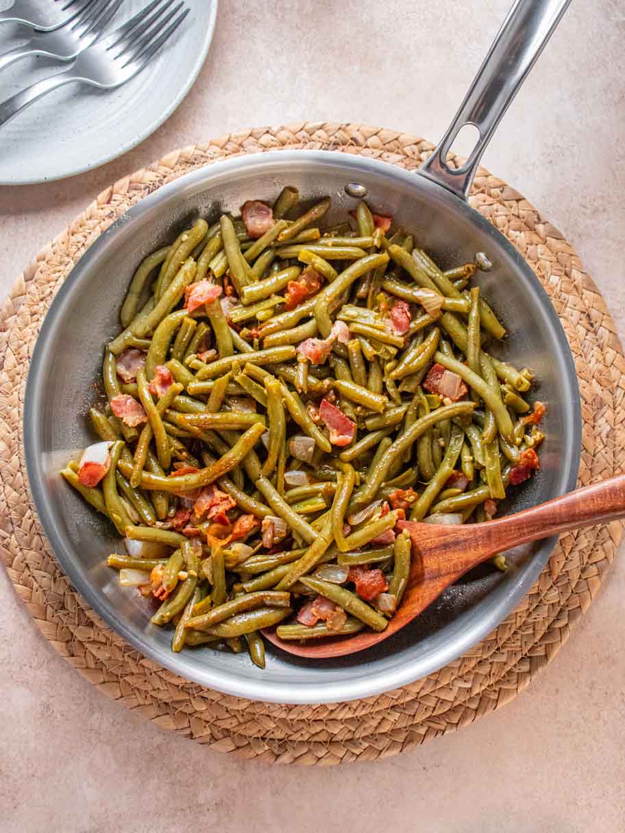 Southern Style Green Beans with Bacon 