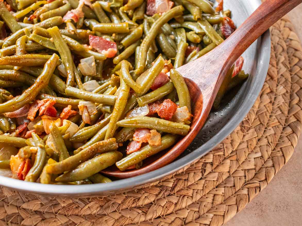 Southern Style Green Beans with Bacon 